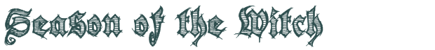 Font Preview Image for Season of the Witch