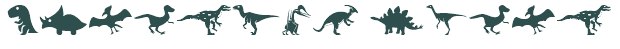 Font Preview Image for Dinosaur Icons