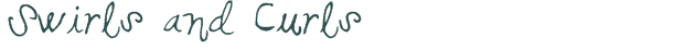 Font Preview Image for Swirls and Curls