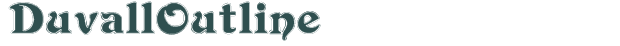 Font Preview Image for DuvallOutline