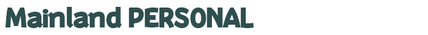 Font Preview Image for Mainland PERSONAL