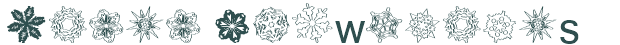Font Preview Image for Paper Snowflakes