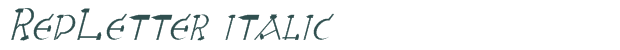 Font Preview Image for RedLetter italic