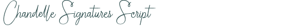 Font Preview Image for Chandelle Signatures Script