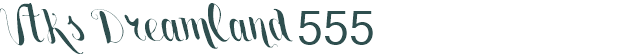 Font Preview Image for Vtks Dreamland555