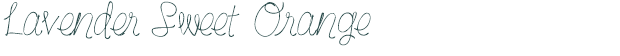 Font Preview Image for Lavender Sweet Orange