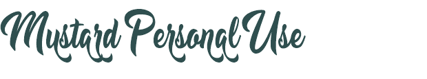 Font Preview Image for Mustard Personal Use