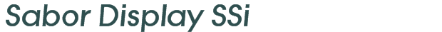 Font Preview Image for Sabor Display SSi