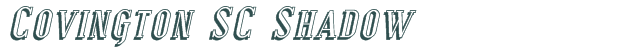 Font Preview Image for Covington SC Shadow
