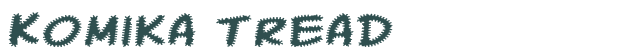 Font Preview Image for Komika Tread