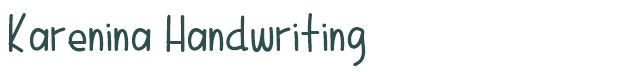 Font Preview Image for Karenina Handwriting