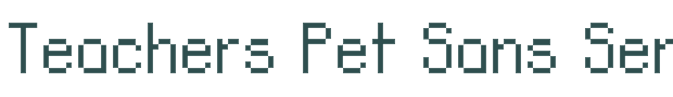 Font Preview Image for Teachers Pet Sans Serif