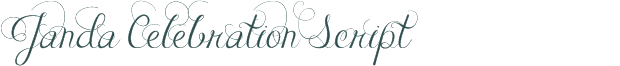 Font Preview Image for Janda Celebration Script