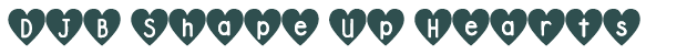 Font Preview Image for DJB Shape Up Hearts