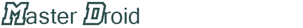 Font Preview Image for Master Droid