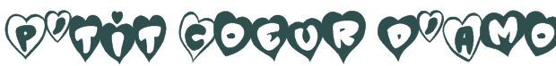 Font Preview Image for P'tit Coeur d'Amour