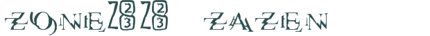 Font Preview Image for Zone23_zazen