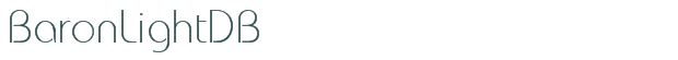 Font Preview Image for BaronLightDB