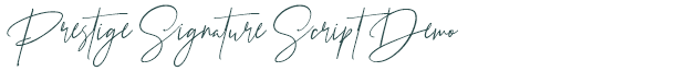 Font Preview Image for Prestige Signature Script Demo