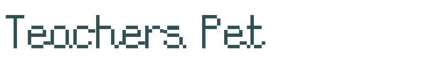 Font Preview Image for Teachers Pet