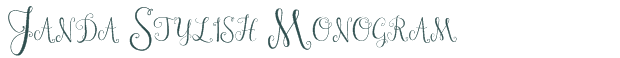 Font Preview Image for Janda Stylish Monogram