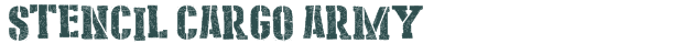 Font Preview Image for Stencil Cargo Army