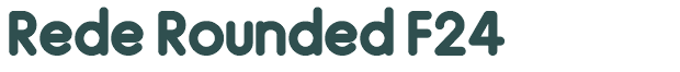 Font Preview Image for Rede Rounded F24
