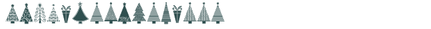 Font Preview Image for KGChristmasTrees