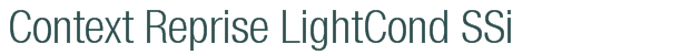 Font Preview Image for Context Reprise LightCond SSi