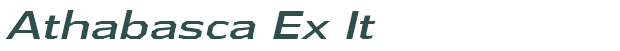 Font Preview Image for Athabasca Ex It